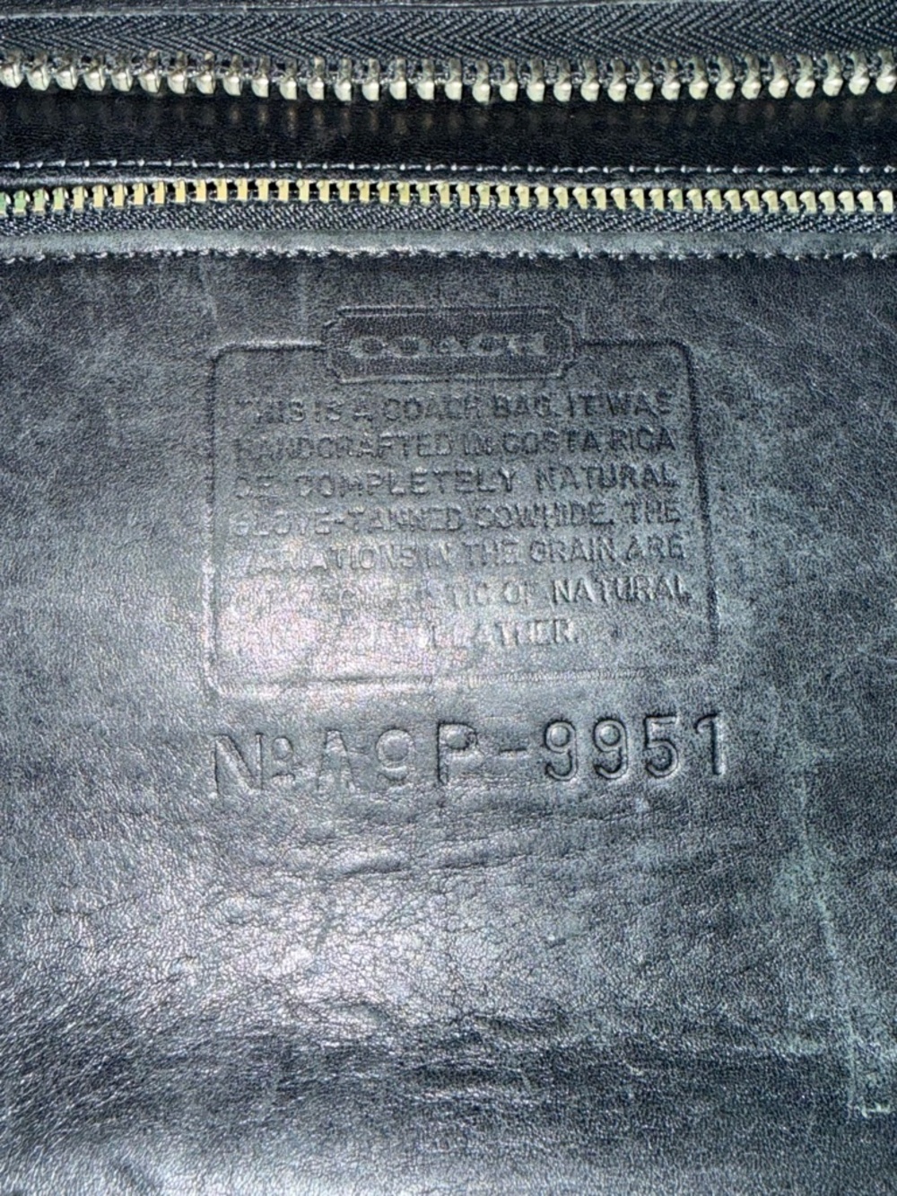 Vintage Coach 9951 /Patricia in Black Leather - Picture 2 of 16